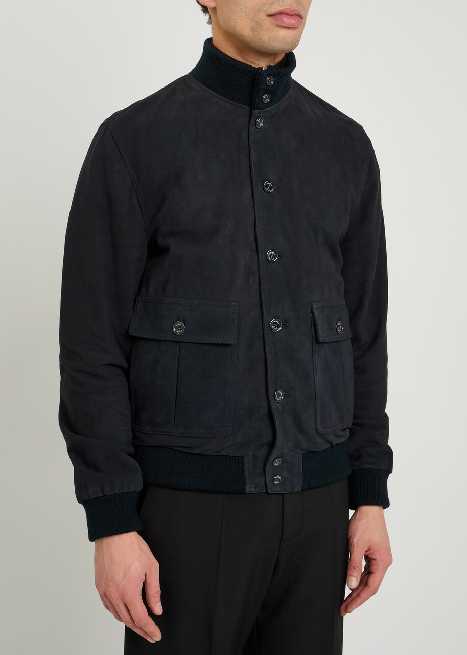 Valstar Valstarino Suede Jacket Dark Blue