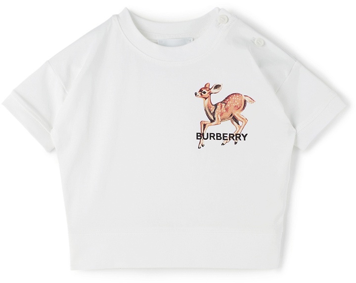 Photo: Burberry Baby White Deer T-Shirt