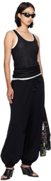 LU'U DAN Black Baggy Bontan Lounge Pants