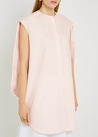 Jacquemus La Robe Berlingot Cotton-poplin Mini Shirt Dress Light Pink