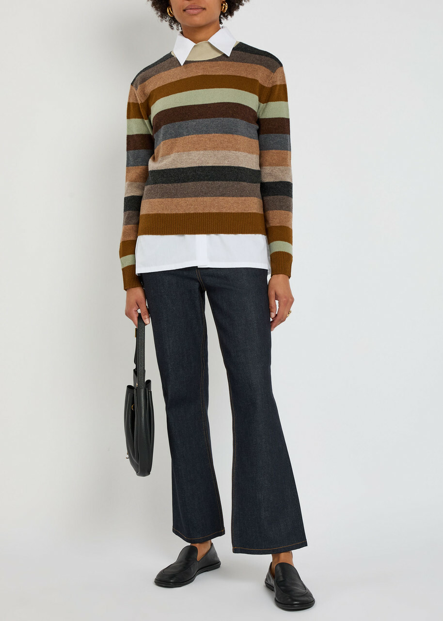 Tory Burch Striped Wool top Multicoloured