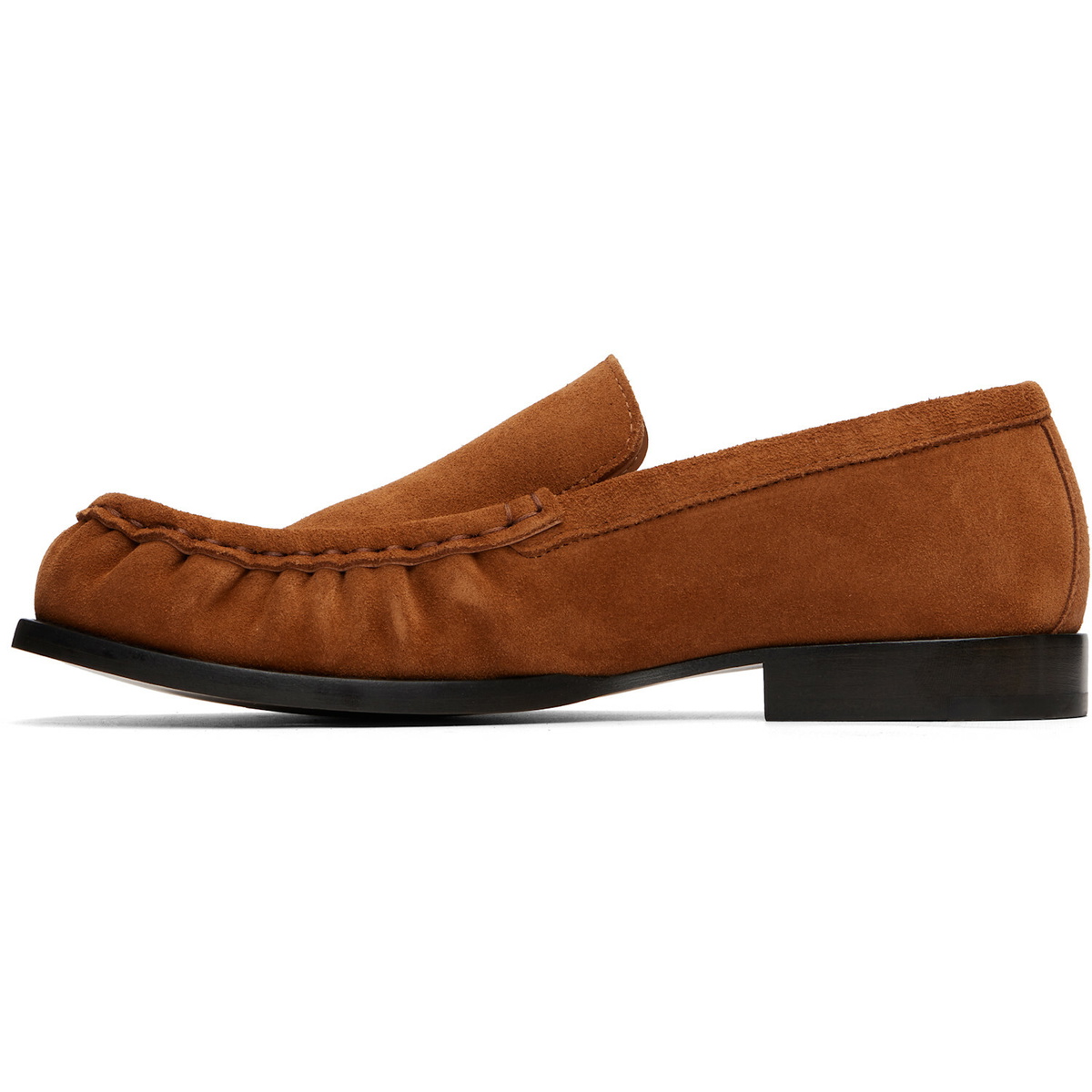 Dries Van Noten Tan Full Reverse Suede Calf Leather Loafers