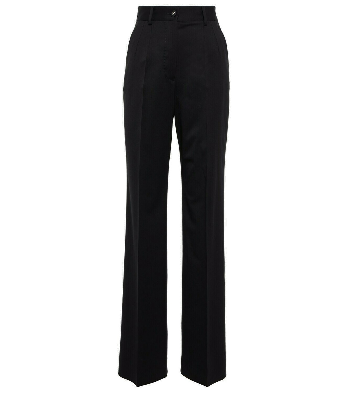 Dolce & Gabbana Pink Wool Mid Waist Tapered Pants main image 0