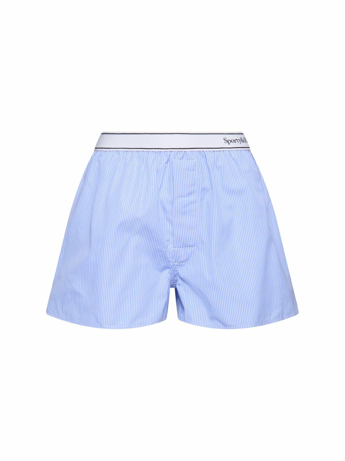 新品 Sporty & Rich Boxer Short ¥15,400 Serif Logo Boxer Short - Blue/White Thin Stripe – Sporty & Rich