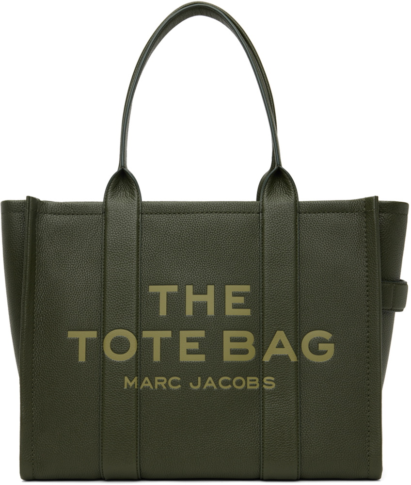 MARC JACOBS THE TOTE BAG カーキ Marc Jacobs Khaki 'The Leather Large' Tote Marc Jacobs