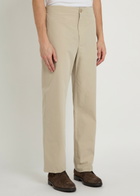 Tods Straight-leg Cotton-blend Trousers Beige