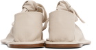HEREU Off-White Llasada Supple Shiny Ballerina Flats
