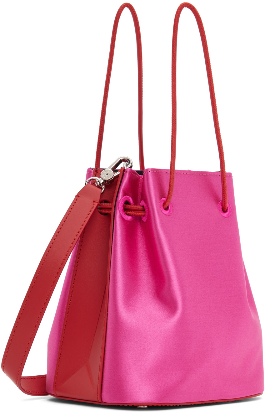 Medea Pink & Red Mini Bucket Bag
