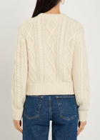 Frame Cable-knit Cashmere Cardigan Cream
