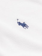 Polo Ralph Lauren - Logo-Embroidered Cotton-Terry T-Shirt - White