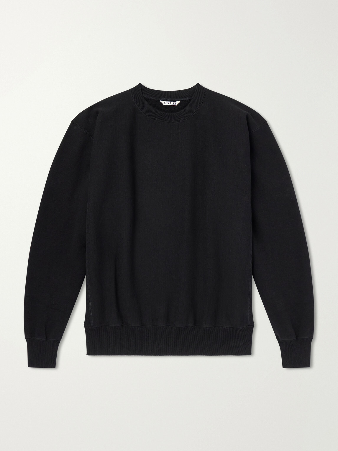 Auralee - Cotton-Jersey Sweatshirt - Black