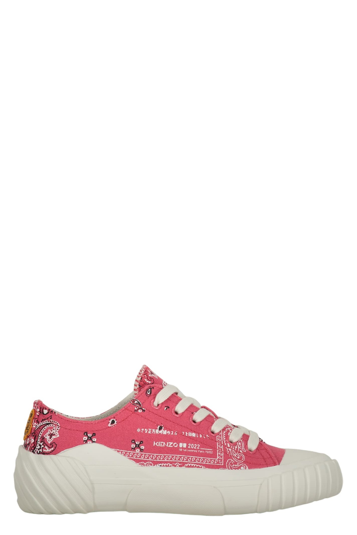 スニーカー KENZO Woman Sneakers Pink FD52SN020F73 34 Kenzo Outlet: school sneakers in canvas with embroidery
