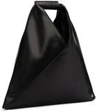 MM6 Maison Margiela Black Faux-Leather Mini Triangle Tote