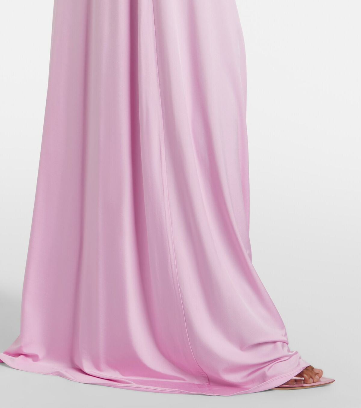 Self-Portrait Caped ruched jersey maxi dress