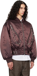 Chopova Lowena Brown Helter Bomber Jacket