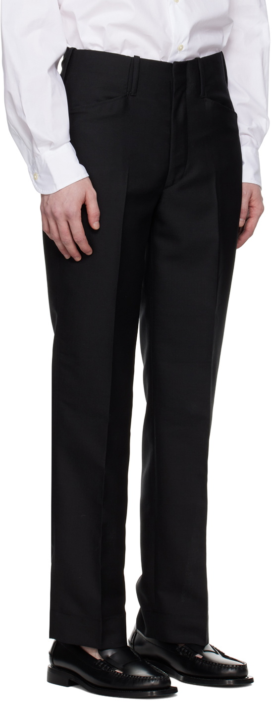 Factor's Black Creased Trousers