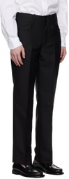 Factor's Black Creased Trousers