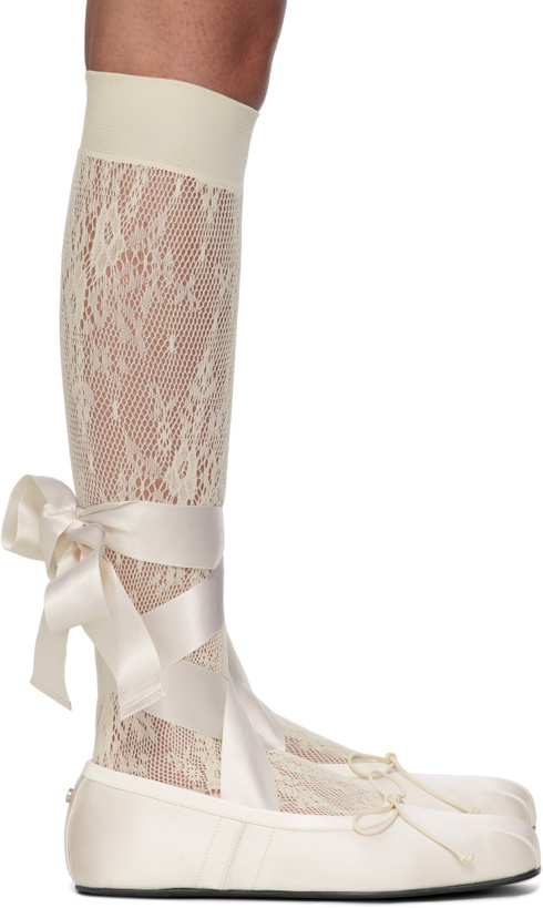 Photo: Ann Demeulemeester Off-White Paloma Ballerina Flats