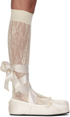 Ann Demeulemeester Off-White Paloma Ballerina Flats