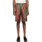 Gucci Multicolor Silk Drawstring Shorts