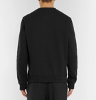 Fendi - Logo-Embellished Fleece-Back Cotton-Jersey Sweatshirt - Men - Black