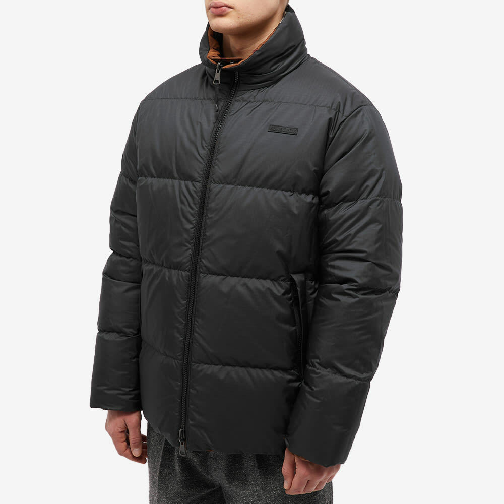 Bargiee CHECK PUFFY DOWN ブラック (試着のみ) Burberry Men's Digby Reversible Check Down Jacket in Dark Birch