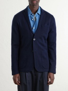 N.PEAL - Cashmere and Silk-Blend Cardigan - Blue