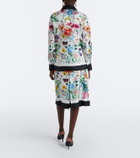 Gucci Gucci Flora silk twill culottes
