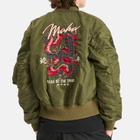 Maharishi Men's Year Of The Snake MA-1 Flight Jacket in Olive