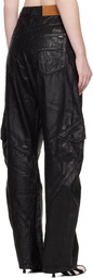 AMIRI Black Waxed Paneled Jeans