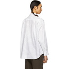 Doublet White Striped Compressed Hanger Mold Shirt