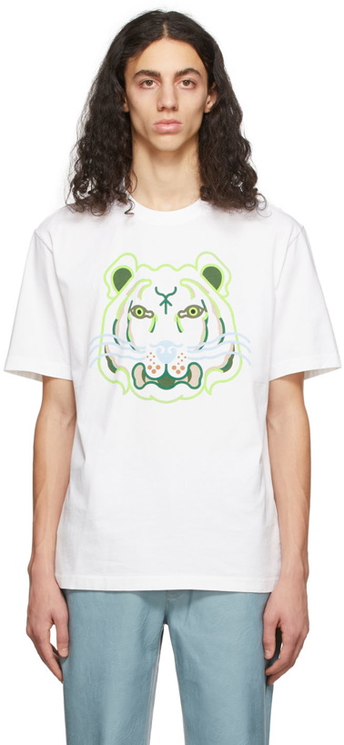 Photo: Kenzo White & Green Tiger T-Shirt