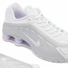 Nike Women's W SHOX R4 FS Sneakers in White/Grape/Multi