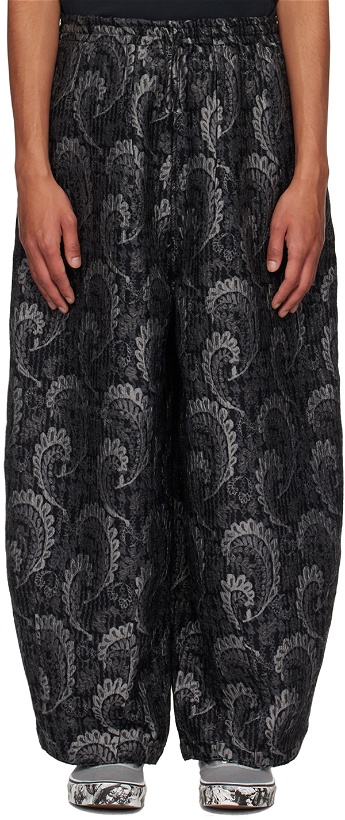Photo: NEEDLES Black Drawstring Trousers