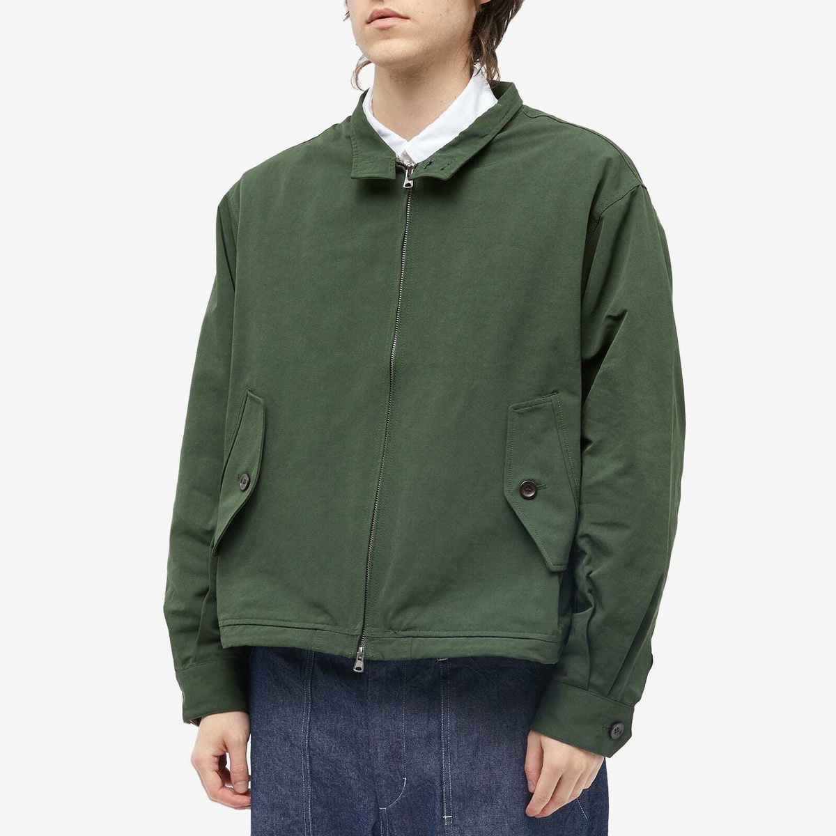 FrizmWORKS Men's Harrington Jacket in Forest Green
