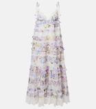 Zimmermann Solstice Tiered floral cotton midi dress