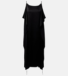 The Row Kylo ruffled silk midi dress