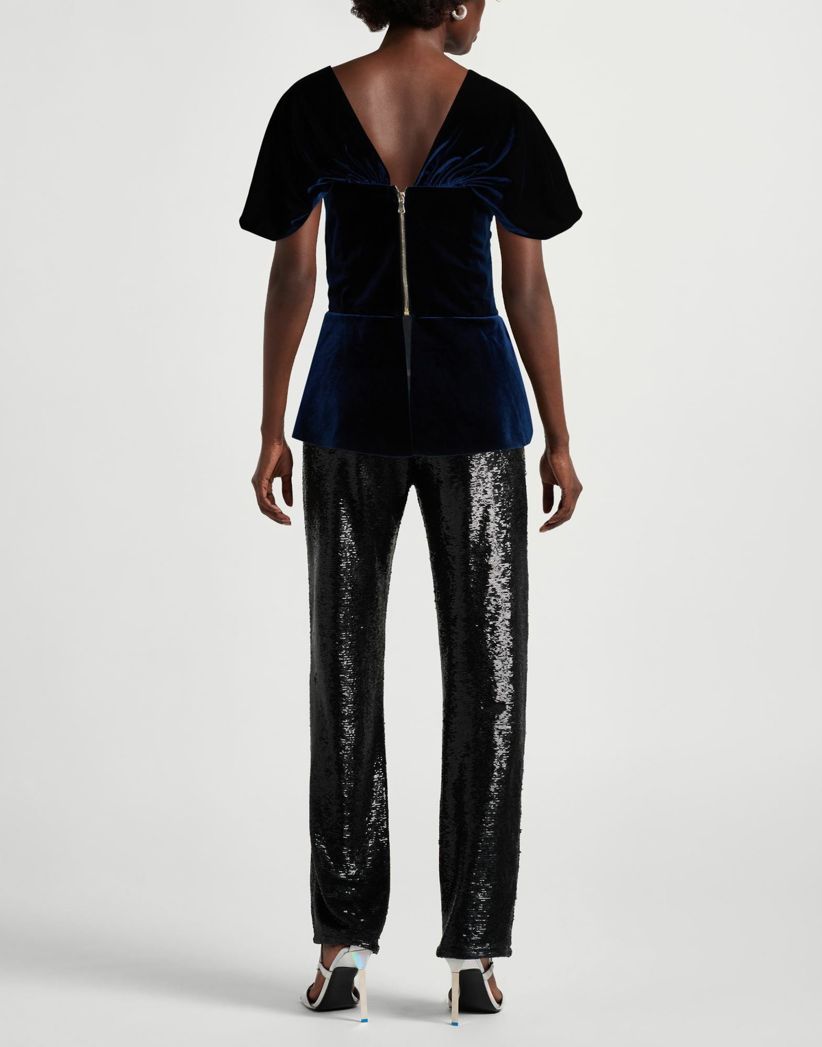 Chiara Boni La Petite Robe Womens Top Midnight in Blue