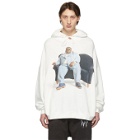 R13 White Biggie Couch Hoodie