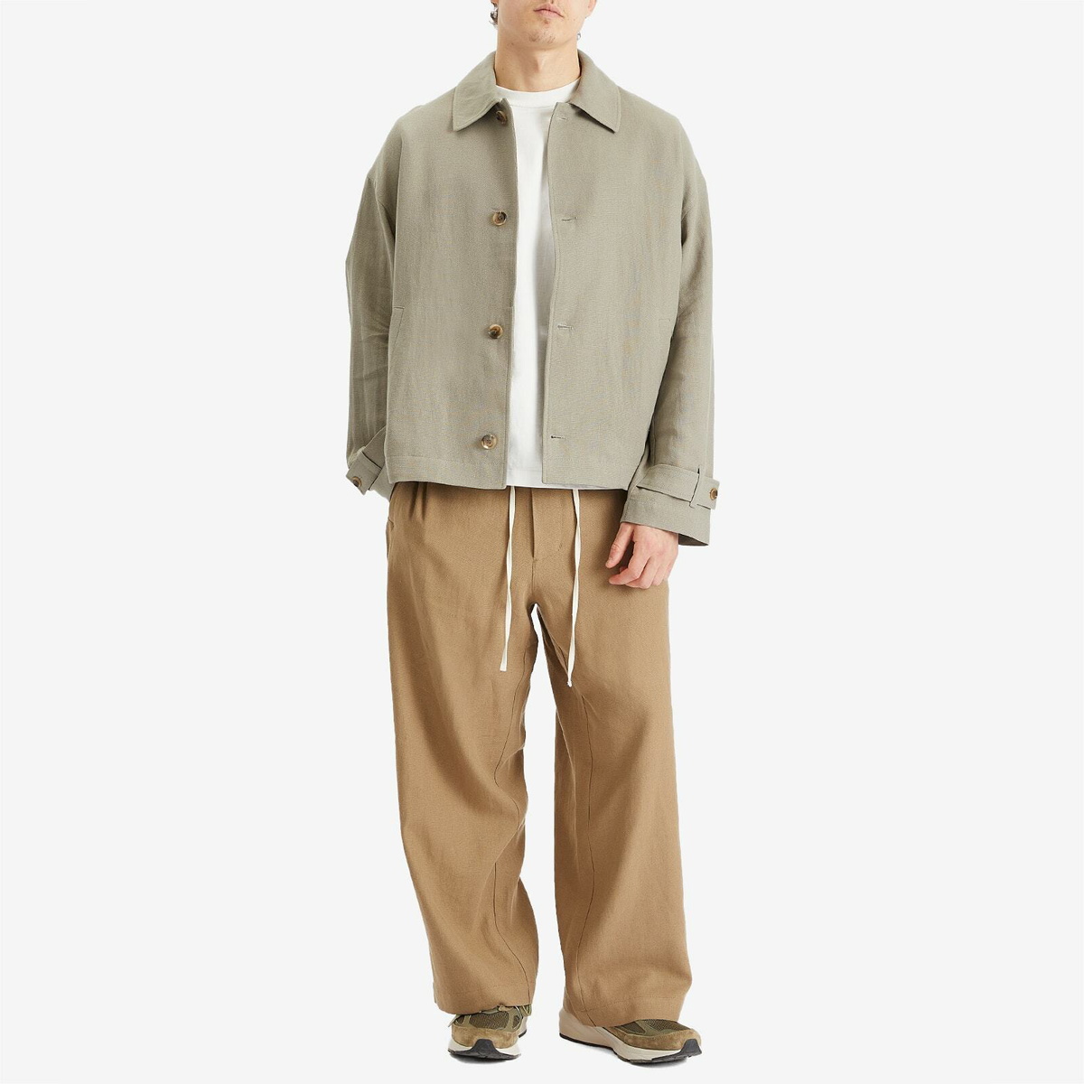 Merely Made Men's Wide String Pants in Brown