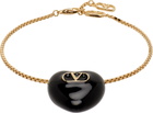 Valentino Garavani Coeur Royal Metal & Enamel Bracelet