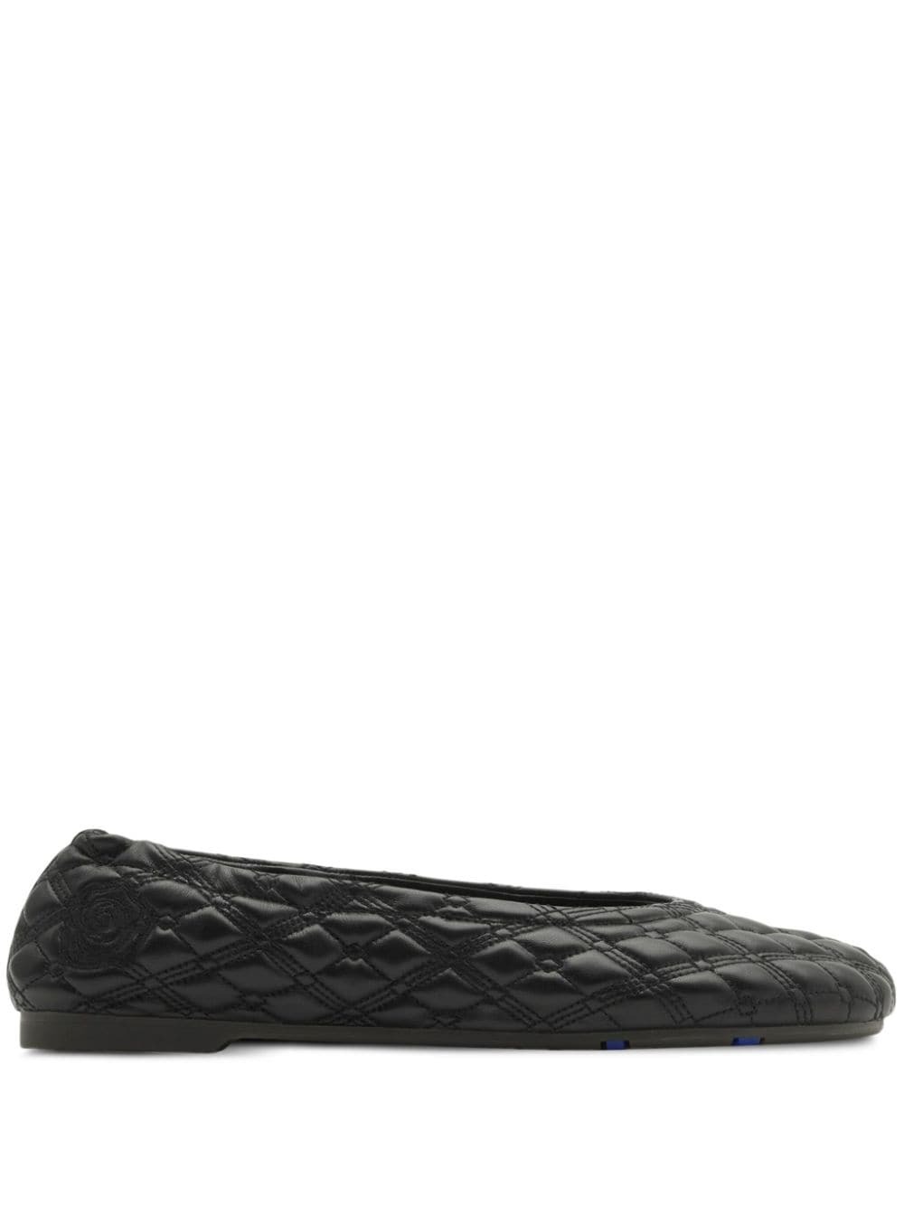 BURBERRY 26S BALLET FLATS IN BLACK AND WHITE KNIT main image 0