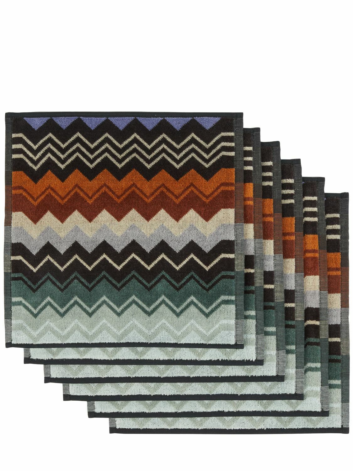 MISSONI HOME Giacomo Set Of 6 Cotton Hand Towels