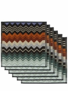 MISSONI HOME Giacomo Set Of 6 Cotton Hand Towels