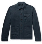 Incotex - Linen Shirt Jacket - Blue