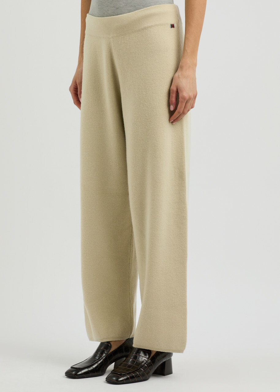 Extreme Cashmere N°387 Strut Short Cashmere-blend Trousers - Beige - One Size