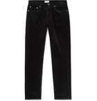 NN07 - Black Wilson Slim-Fit Stretch-Cotton Corduroy Trousers - Black