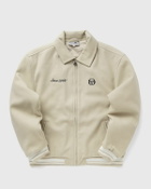 Sergio Tacchini BOROTRA VARSITY JACKET Beige Mens Bomber Jackets/College Jacket