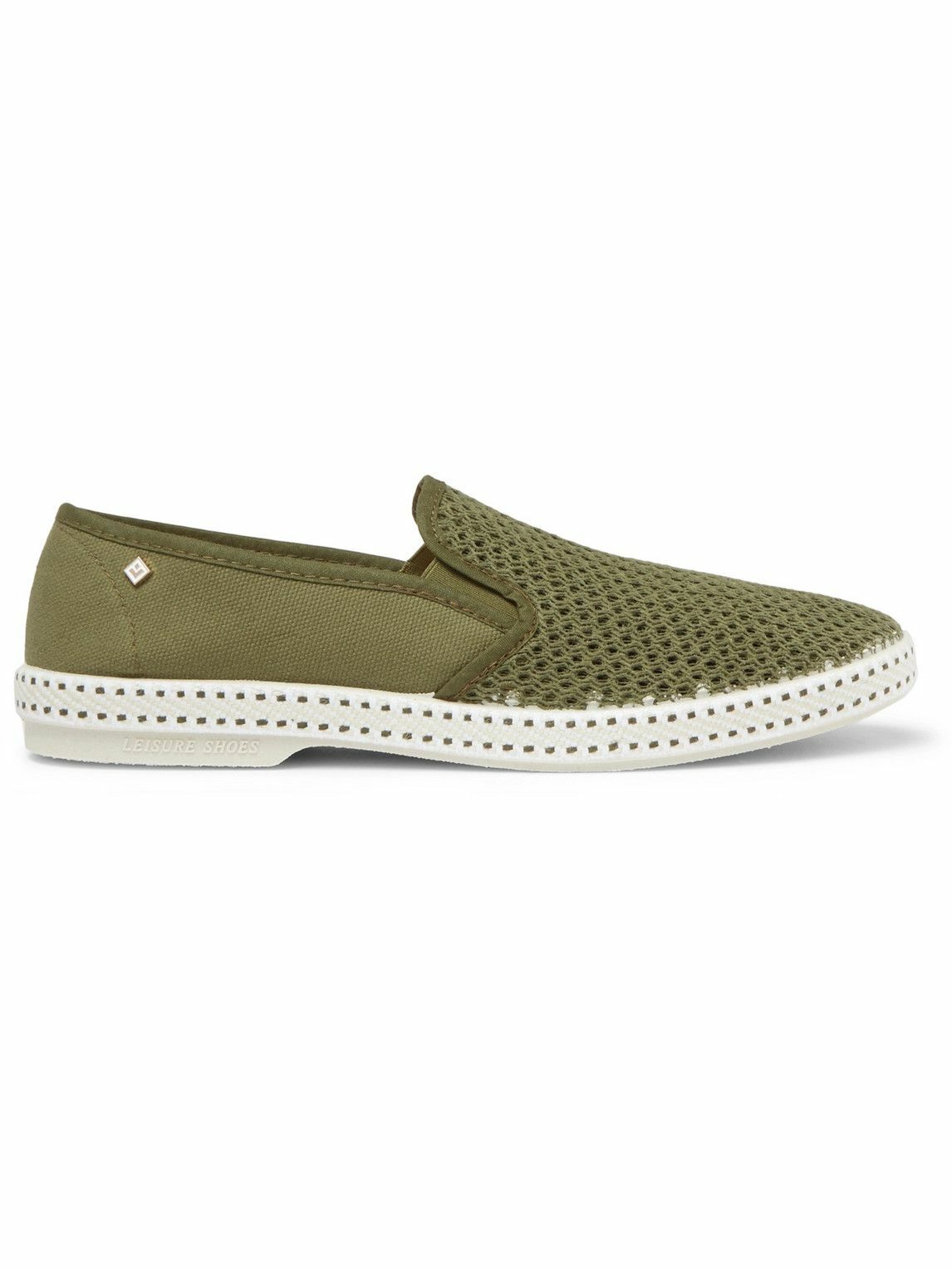 RIVIERAS - Cotton-Mesh and Canvas Espadrilles - Green