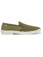 RIVIERAS - Cotton-Mesh and Canvas Espadrilles - Green